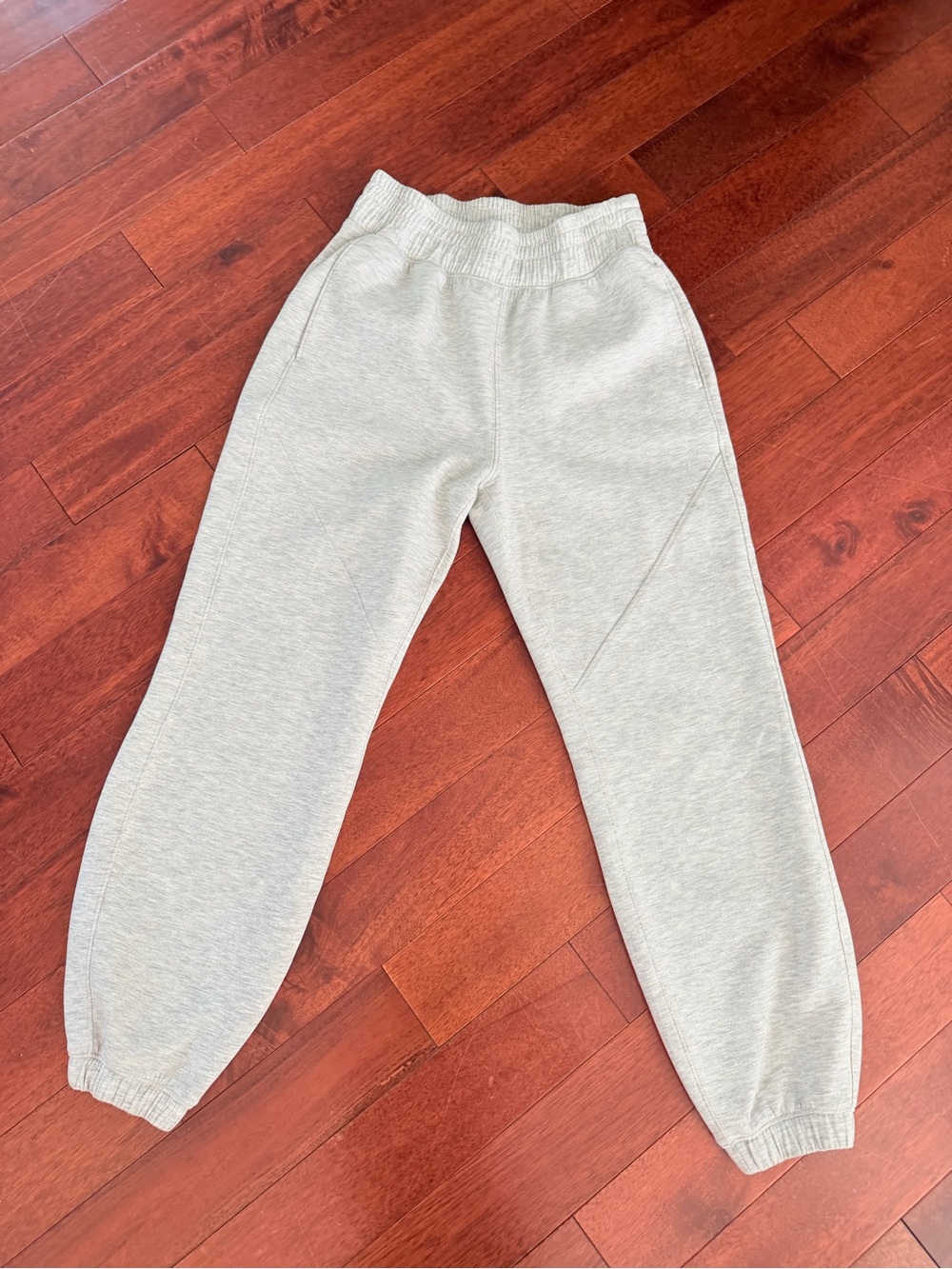 ABERCROMBIE YPB neoKNIT Mid Rise Cinched Sweat Pants Gray Small